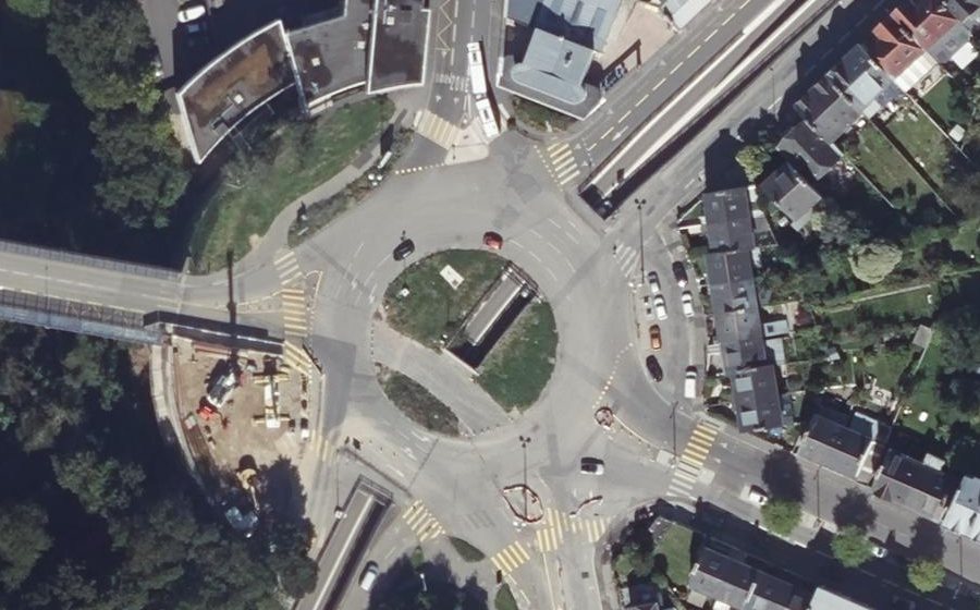 Vue aérienne du Place Albert 1er