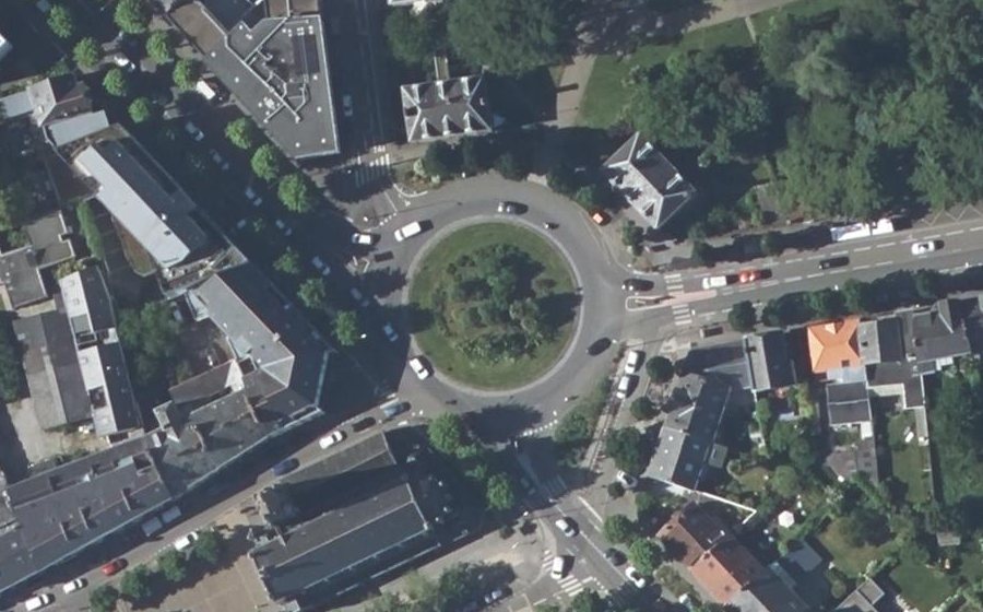 Vue aérienne du Place Gabriel Trarieux