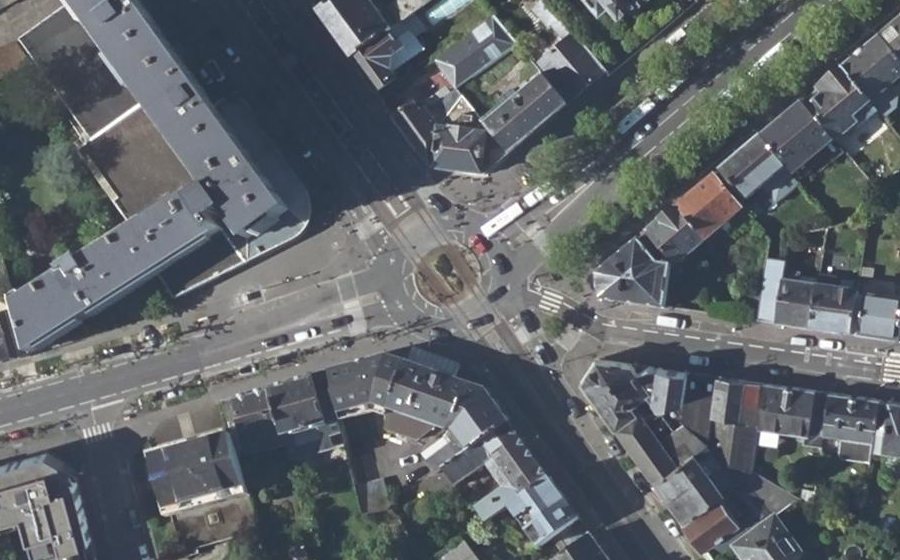 Vue aérienne du Rond-Point de Vannes