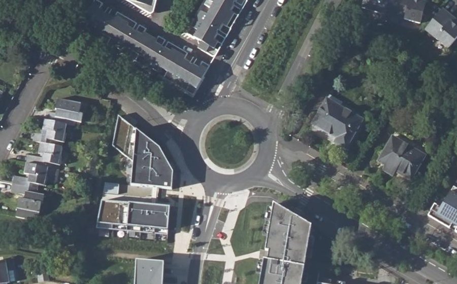 Vue aérienne du Rue de la Grange au Loup