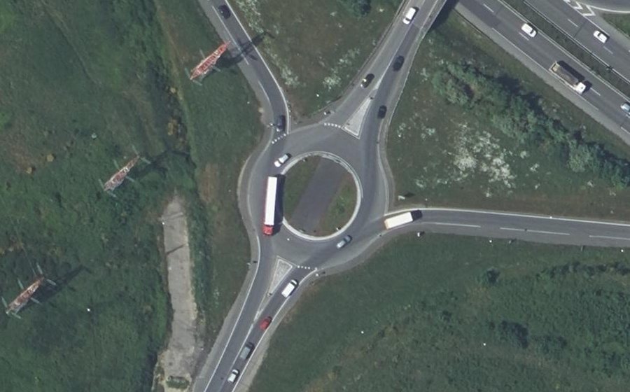 Vue aérienne du Rond-Point de Grand Lieu