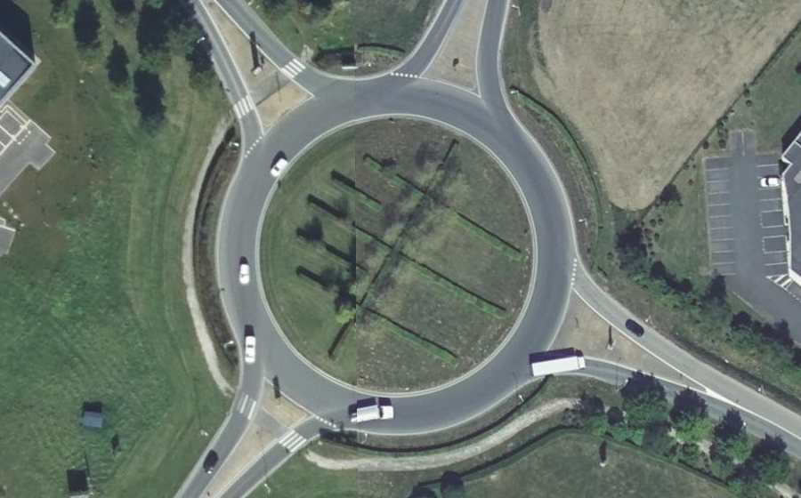 Vue aérienne du Rond-point anonyme n°161849795