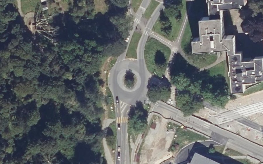 Vue aérienne du Boulevard de l'Europe