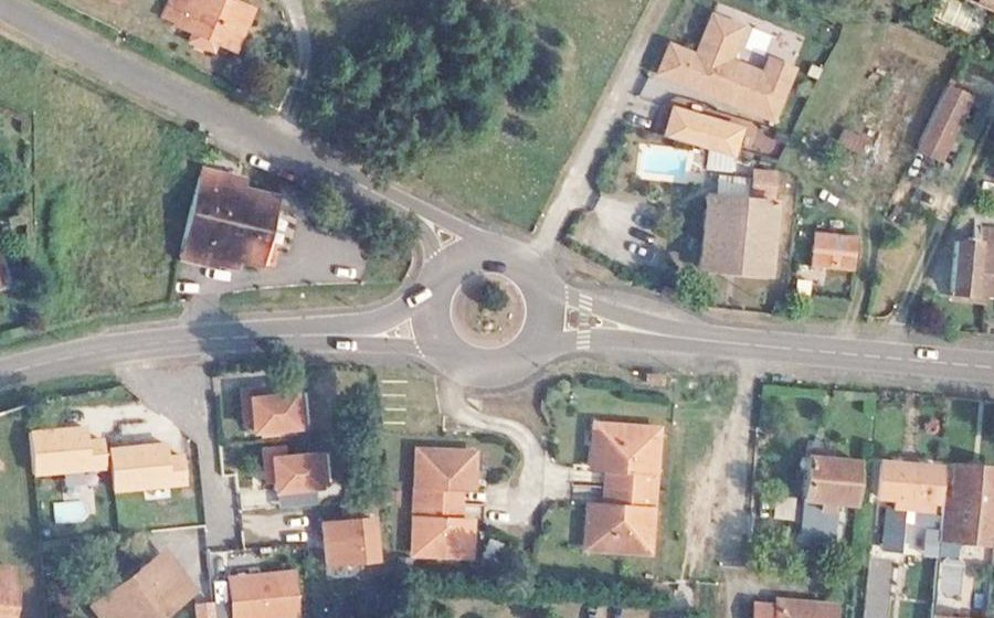 Vue aérienne du Route des Lacs