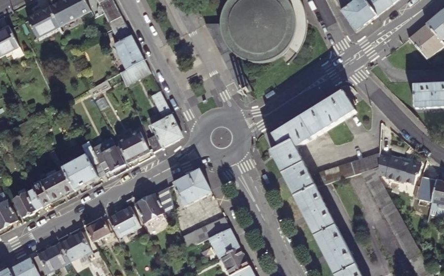 Vue aérienne du Rue du Général Gallieni