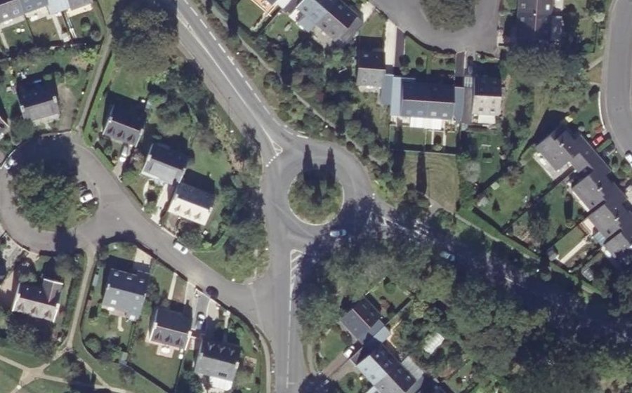 Vue aérienne du Rond-Point des Sonates