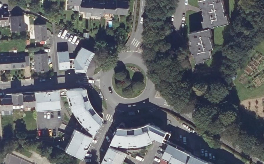 Vue aérienne du Rond-Point de Gazeg Wen
