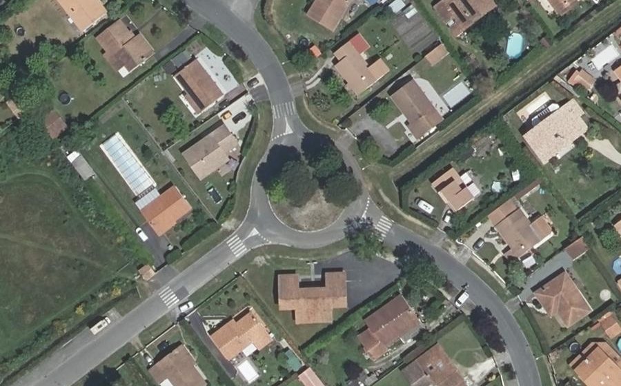 Vue aérienne du Avenue des Prés de Toctoucau