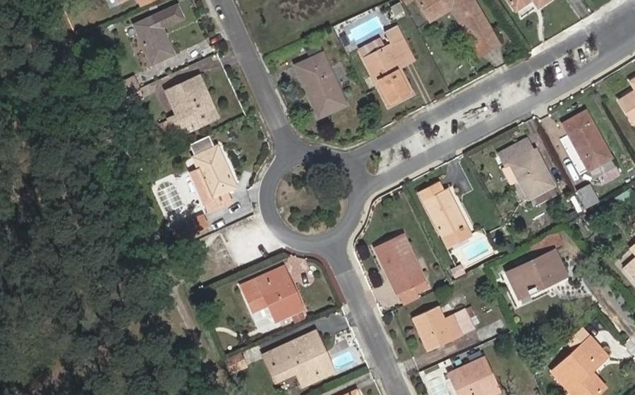 Vue aérienne du Avenue du Champ Rollet