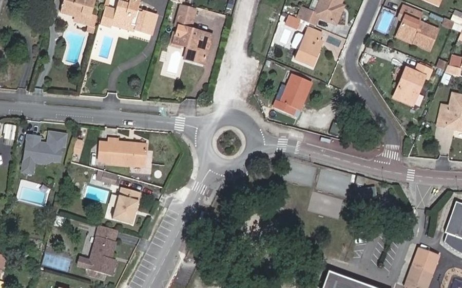 Vue aérienne du Avenue du Stade