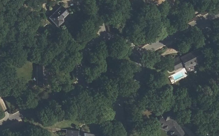 Vue aérienne du Domaine des Écots
