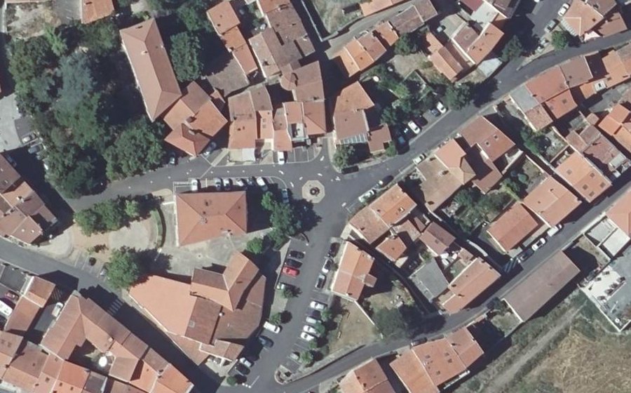 Vue aérienne du Place Henri Romeuf