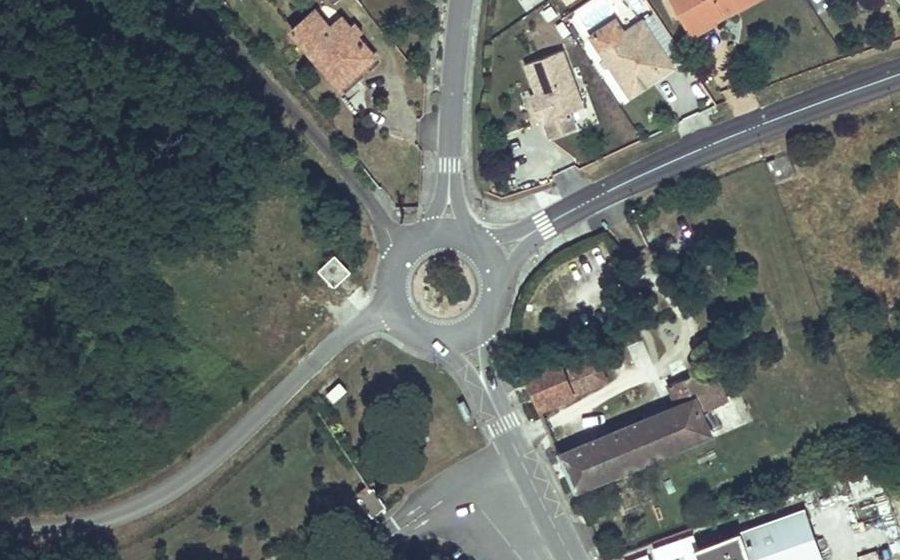 Vue aérienne du Giratoire de Gastefer