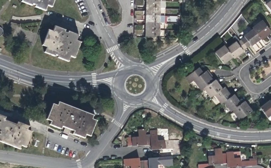 Vue aérienne du Avenue Beethoven