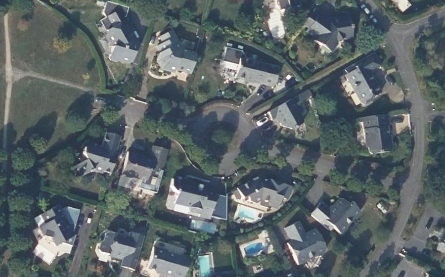 Vue aérienne du Square des Saudrais