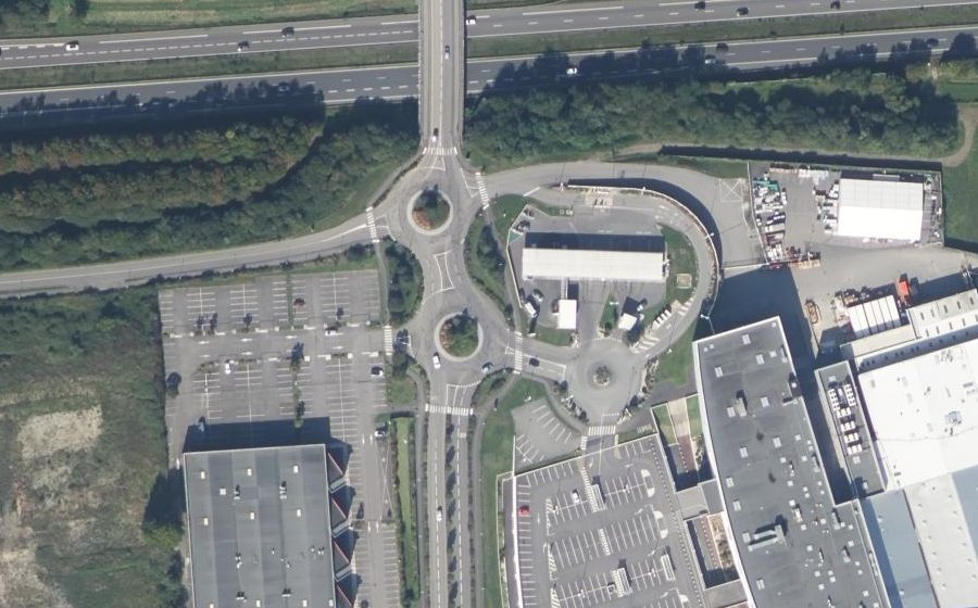 Vue aérienne du Rue du Général de Gaulle