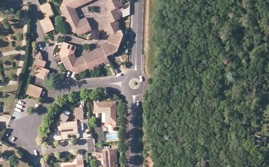 Vue aérienne du Boulevard de Mourcairol