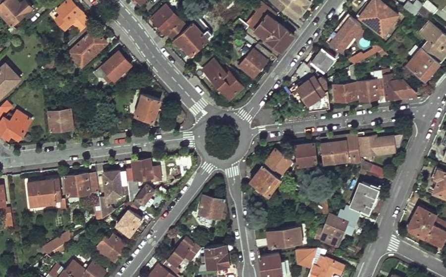 Vue aérienne du Place des Avions