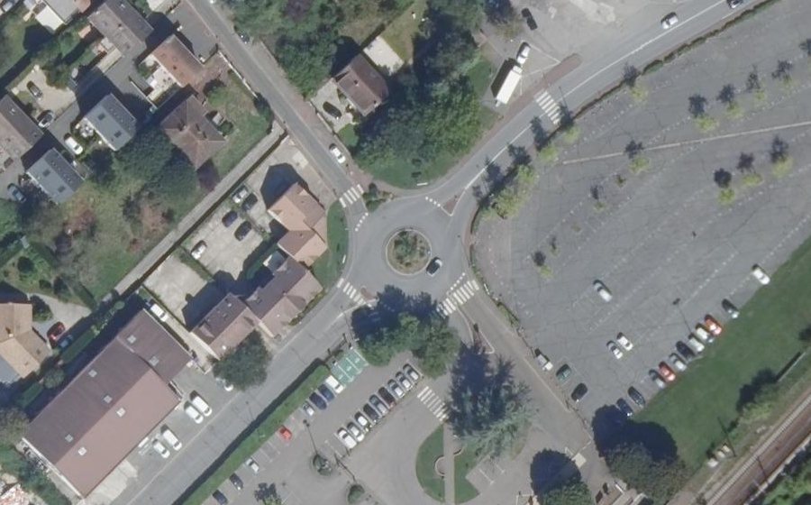 Vue aérienne du Avenue de la Gare