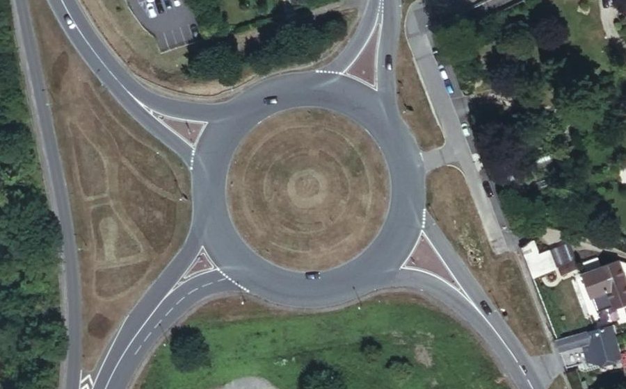 Vue aérienne du Rond-point anonyme n°16285733