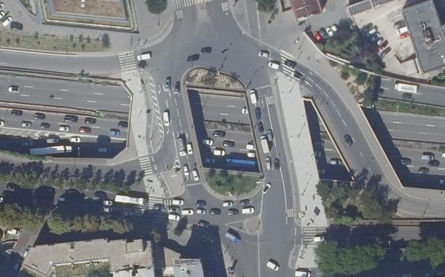 Vue aérienne du Avenue de la Porte d'Italie
