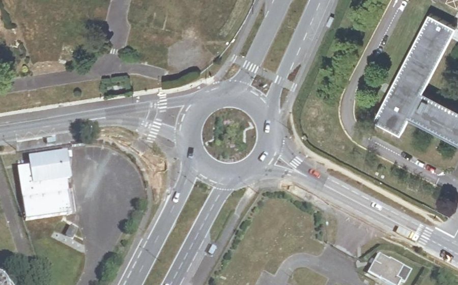 Vue aérienne du Rond-Point de l'IUT