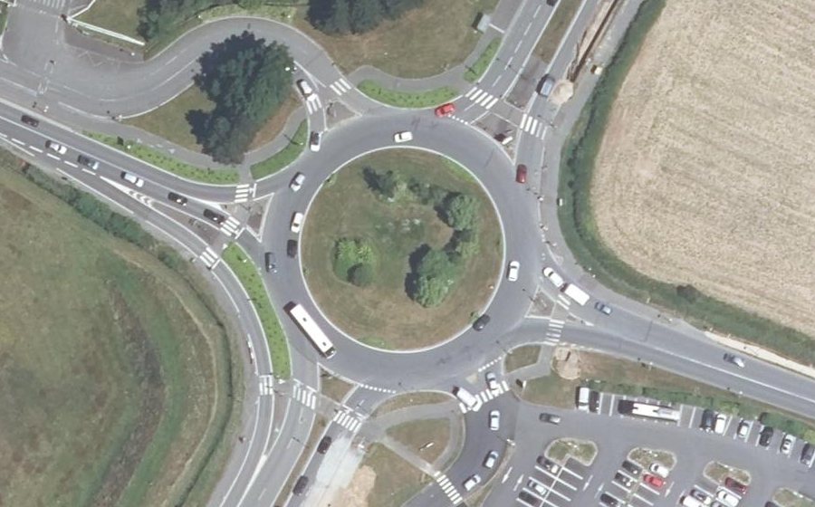 Vue aérienne du Rond-Point de Pégase