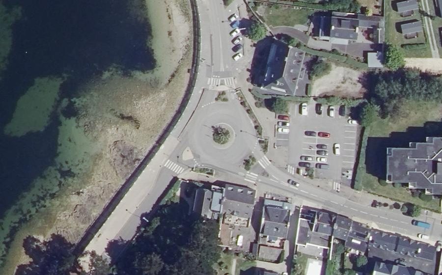 Vue aérienne du Corniche de la Mer