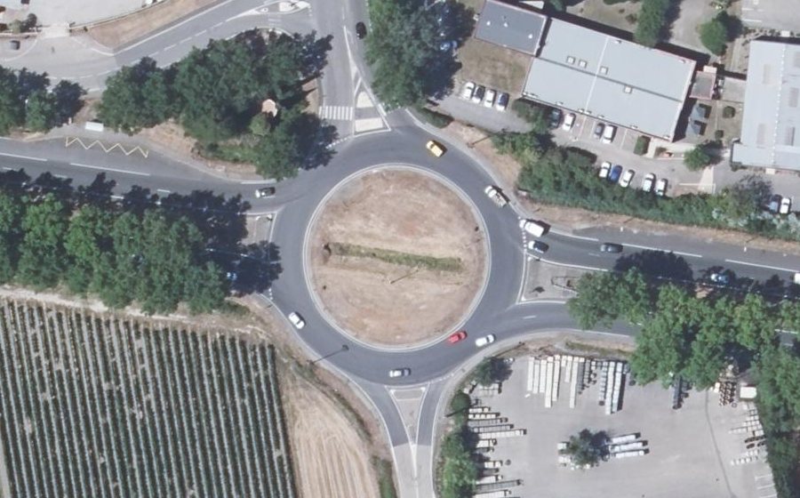 Vue aérienne du Route de Beaucaire