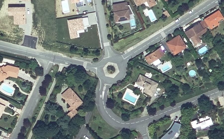 Vue aérienne du Rond-Point de Fajoles