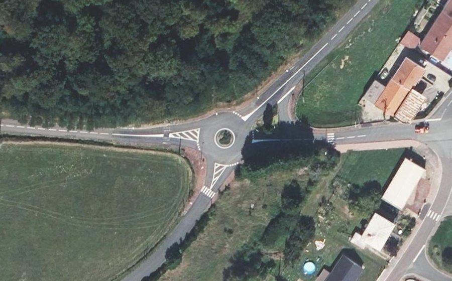 Vue aérienne du Route de Rozelay