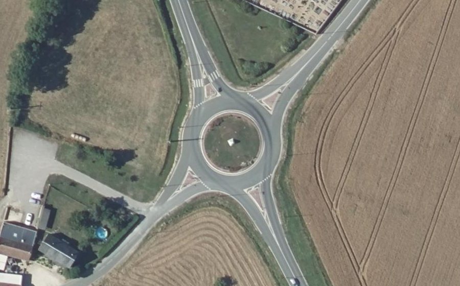 Vue aérienne du Route de Blois