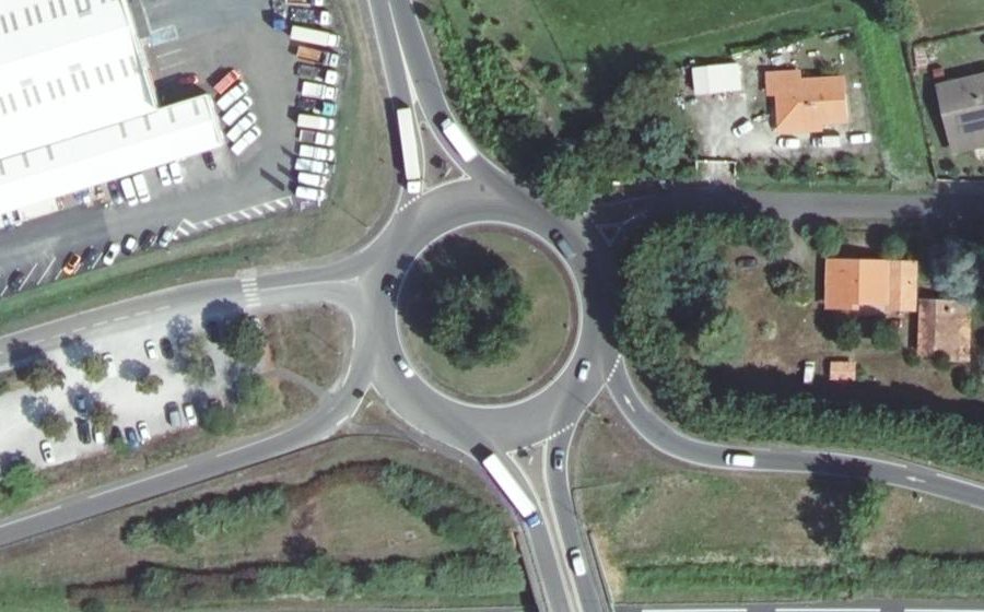 Vue aérienne du Rond-Point des Artificiers