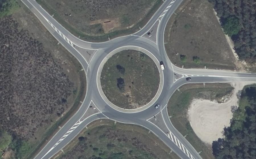 Vue aérienne du Carrefour du Placiot