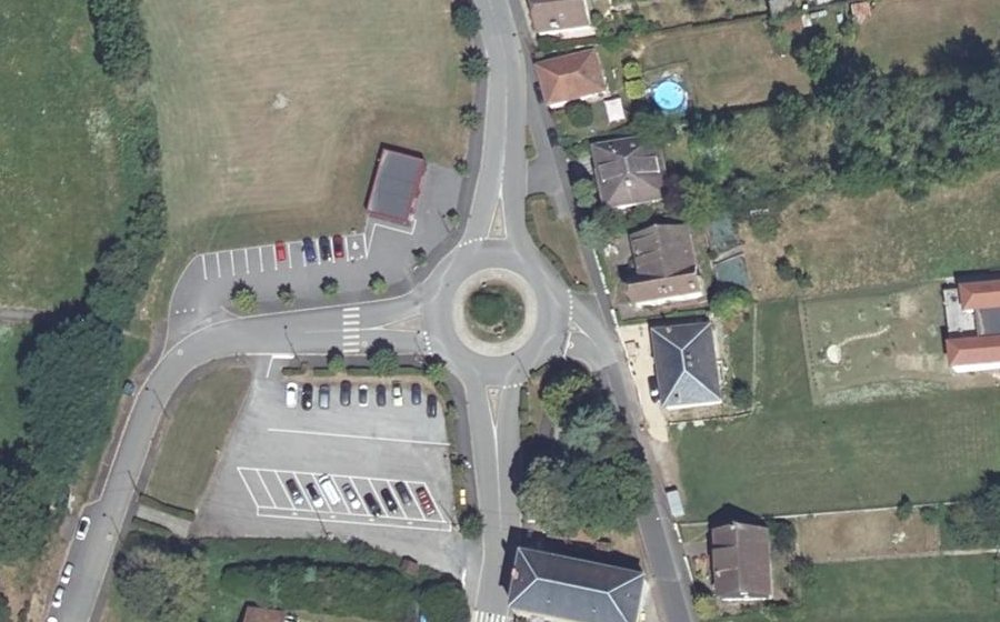 Vue aérienne du Rond-Point Martin Nadaud