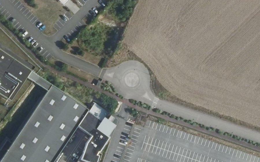 Vue aérienne du Rue des Ormes