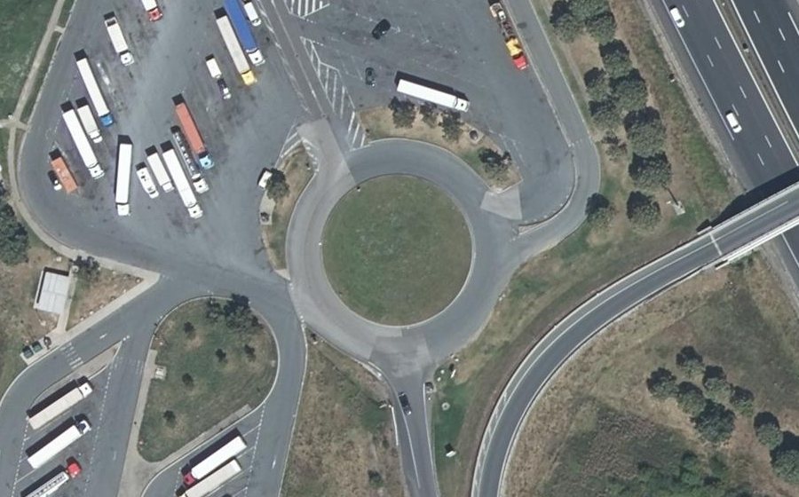 Vue aérienne du Rond-point anonyme n°16548415