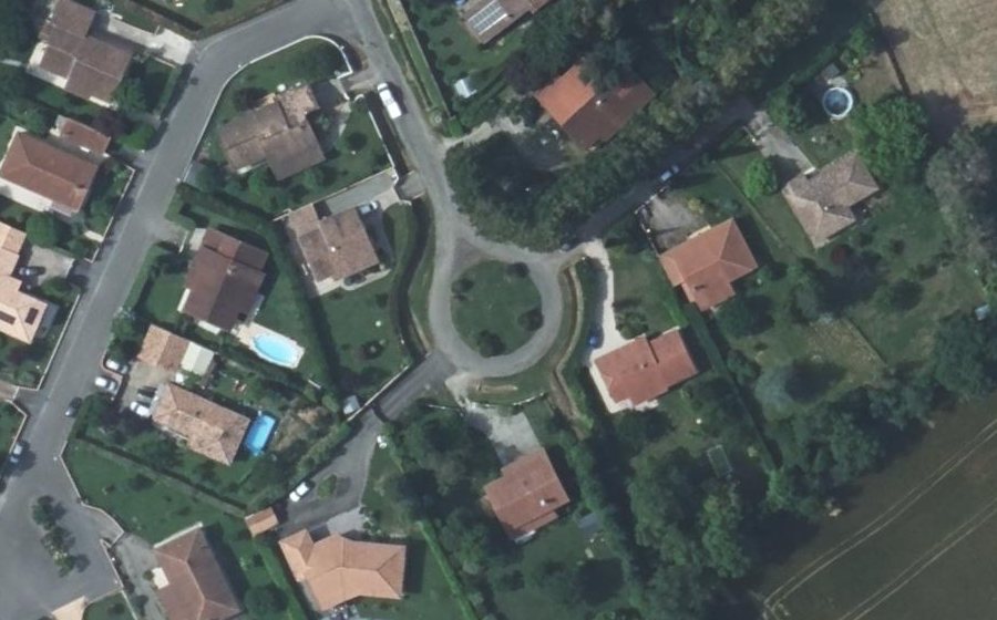 Vue aérienne du Rue de la Peyrigne