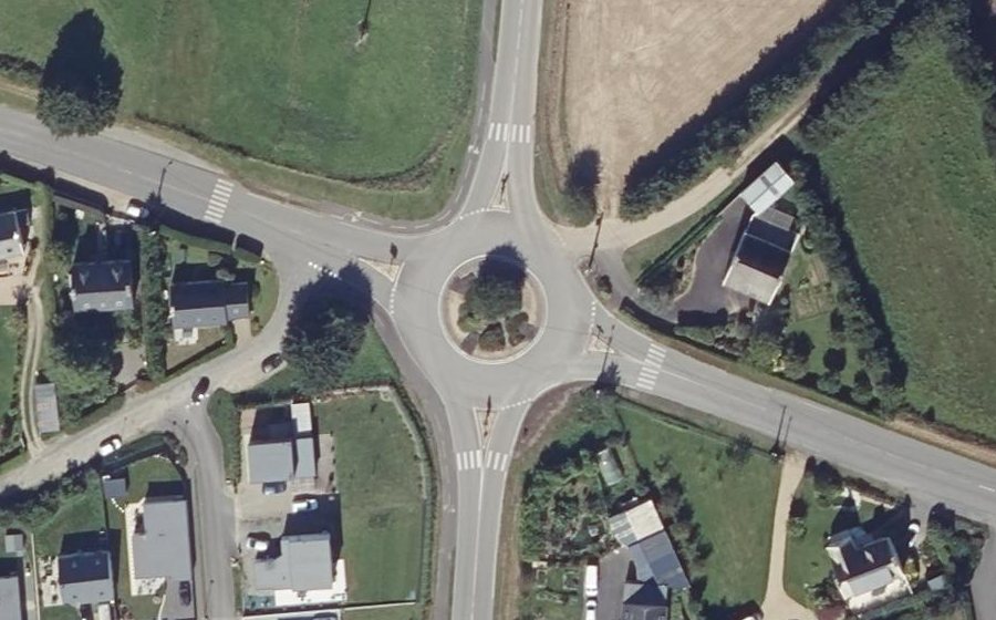 Vue aérienne du Koad ar C'hastell