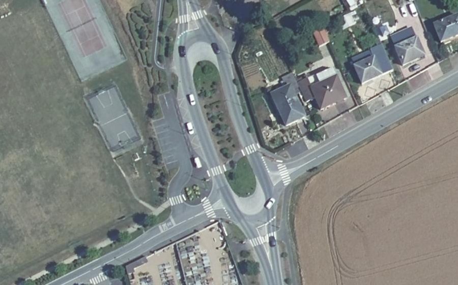 Vue aérienne du Route de Châteaudun