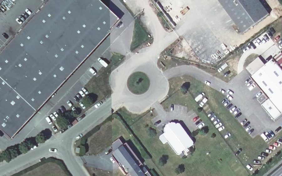 Vue aérienne du Allée du Brigault