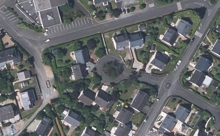 Vue aérienne du Square des Roitelets