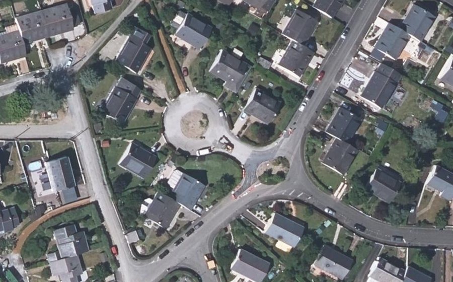 Vue aérienne du Square des Mésanges