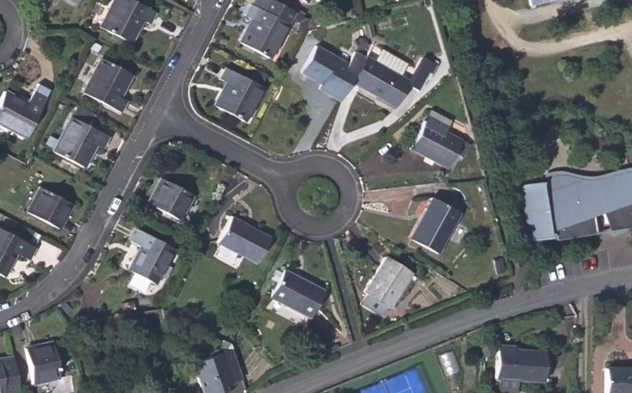 Vue aérienne du Square des Rossignols