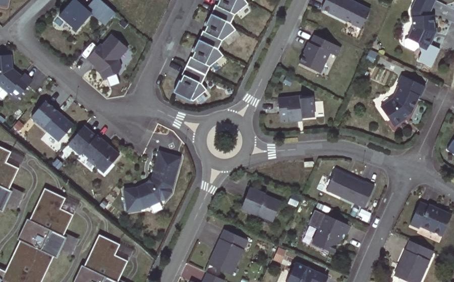 Vue aérienne du Rue Marcel Cerdan
