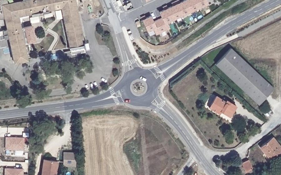 Vue aérienne du Route de Saint-Privat