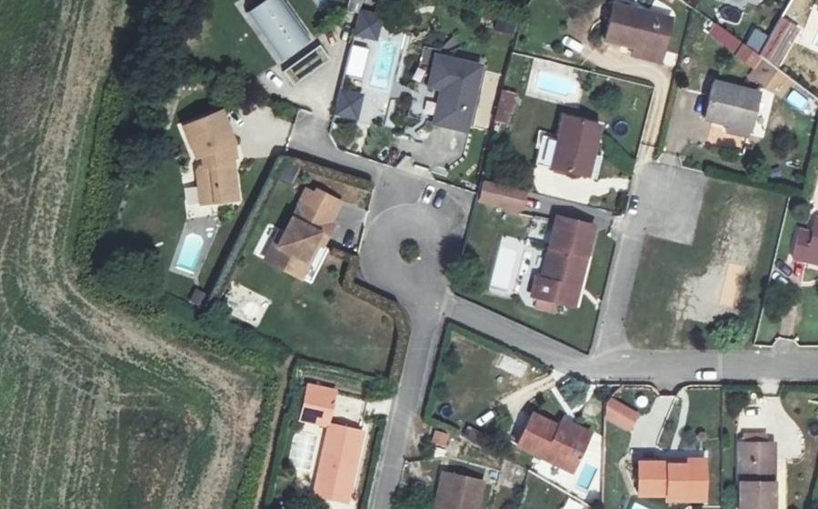 Vue aérienne du Rue des Hirondelles