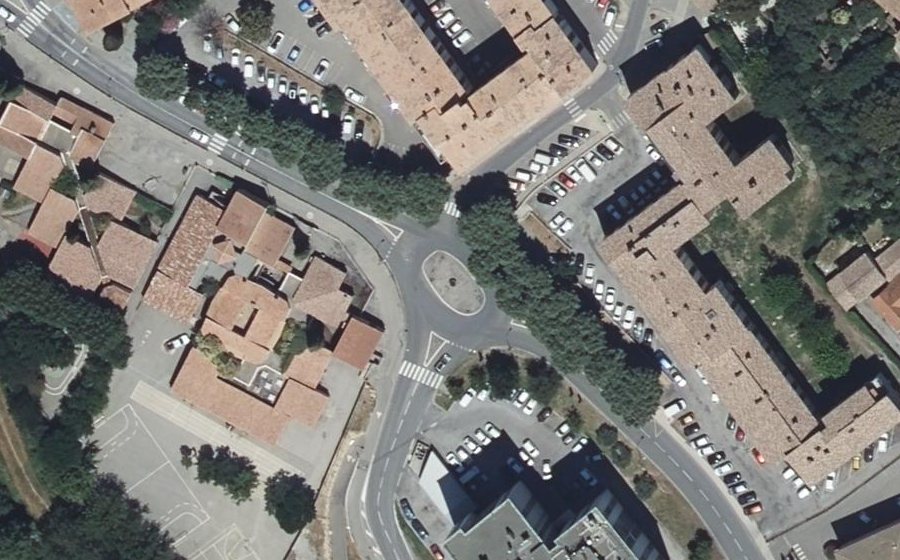 Vue aérienne du Rond-point d’En Dessous