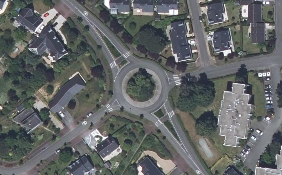 Vue aérienne du Giratoire du Pré Bouvet