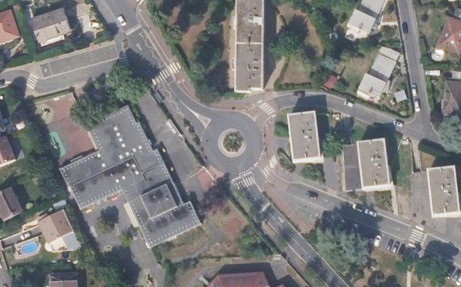 Vue aérienne du Avenue de la 1ère Armée Française